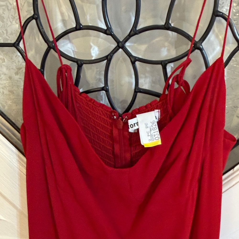 Reformation Strapless Red Dress - Picture 4 of 5